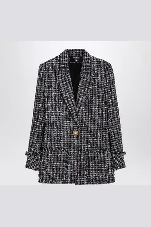 Balmain Single Breasted Tweed Blazer Dress