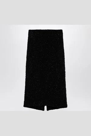 Balenciaga Tweed Midi Skirt