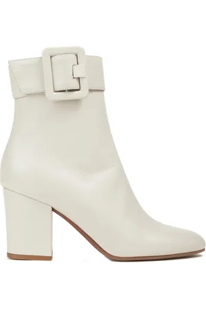 Sergio Rossi Buckled Leather Ankle Boots