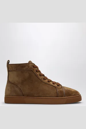 Christian Louboutin Suede Louis High Top Sneakers