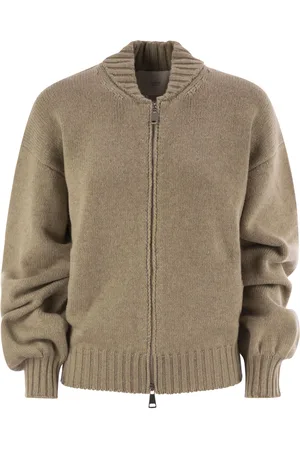 VANISÉ Wool And Cashmere Cardigan With Zip