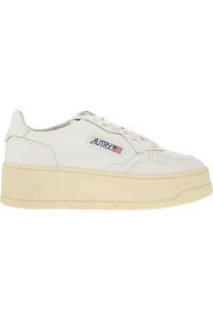 Autry Medalist Platform Leather Trainers