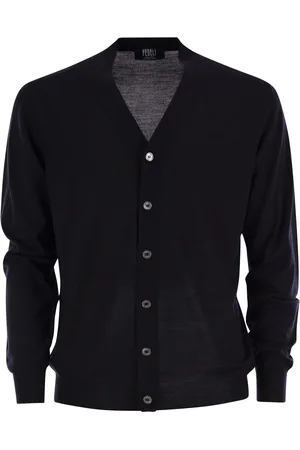 FEDELI Lightweight Virgin Wool Cardigan
