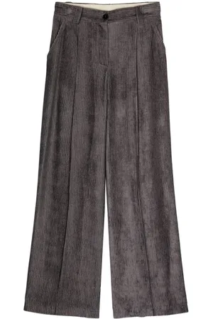 ALYSI Velvet Wide Leg Trousers