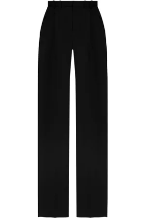 Saint Laurent Wool Wide Leg Trousers