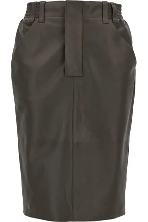 Saint Laurent Leather Skirt