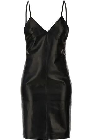 Saint Laurent Leather Slip Dress