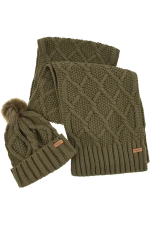 Barbour Ridley Cap And Scarf Set