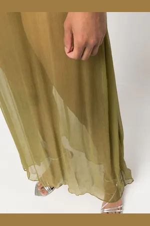 Isa Boulder Lacework Crepe Long Dress