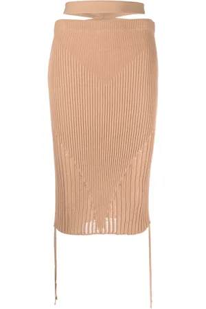 ANDREADAMO Andreadamo Low Waist Midi Skirt