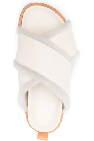FORTE FORTE Strong Shierling And Leather Crossed Sandals