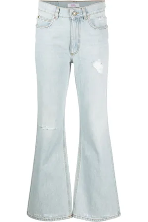 ERL Unisex Distressed Denim Pants