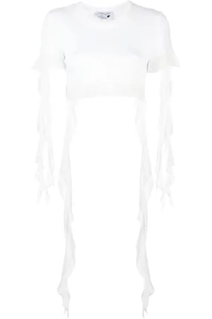 BLUMARINE T Shirt M/C C/Ruches