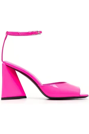 The Attico Piper Synthetic Patent Heel Sandals