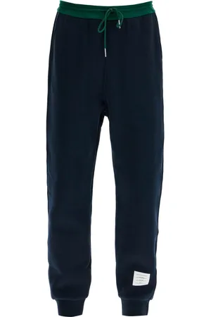 Thom Browne Color Block Fleece Joggers For Men