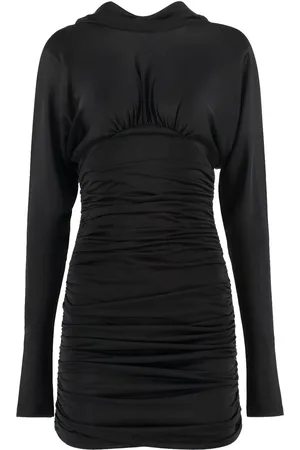 Saint Laurent Cowl Back Mini Dress
