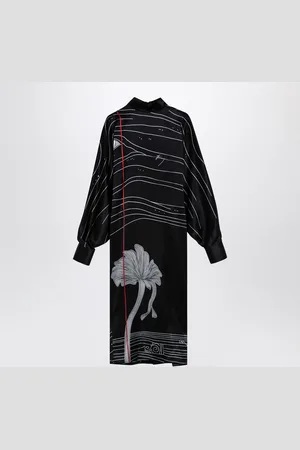 Salvatore Ferragamo Silk Satin Midi Dress
