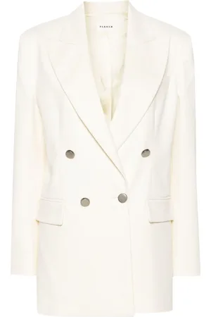 PAROSH Crew Cotton Blend Blazer Jacket