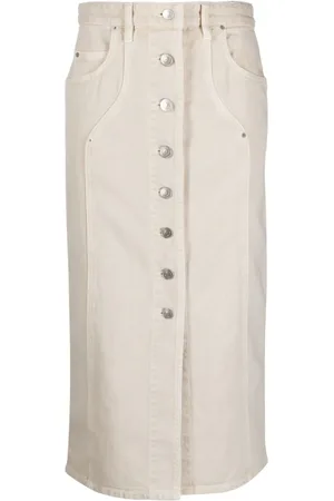 Marant Etoile Vandy Denim Midi Skirt