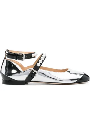 Mach & Mach Leather Bicolor Ballets