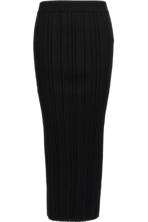 Balmain Pleated Midi Skirt