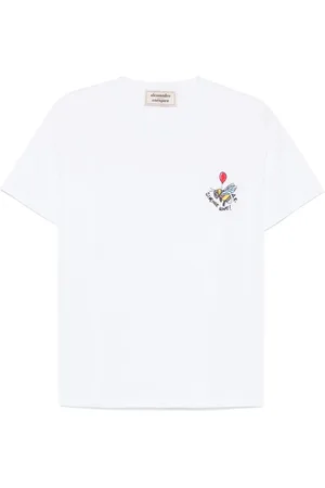 ALESSANDRO ENRIQUEZ Embroidered Cotton T Shirt