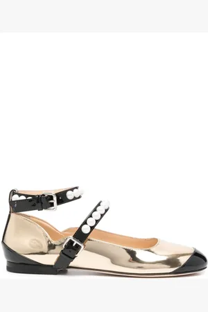 Mach & Mach Leather Bicolor Ballets