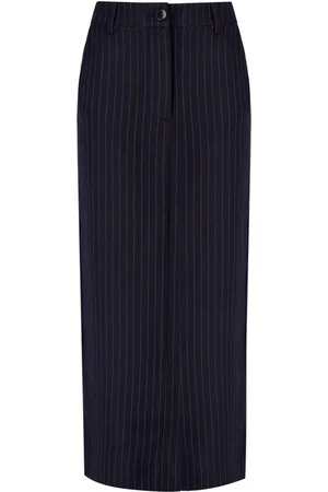 Essentiel Antwerp Glossary Navy Midi Skirt