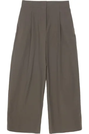 STUDIO NICHOLSON Wide Leg Cropped Trousers