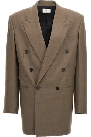 Saint Laurent Double Breasted Wool Blazer