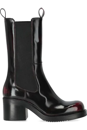 Elena Iachi Red Heeled Chelsea Boot