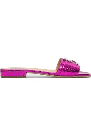 Sergio Rossi Leather Flat Sandals