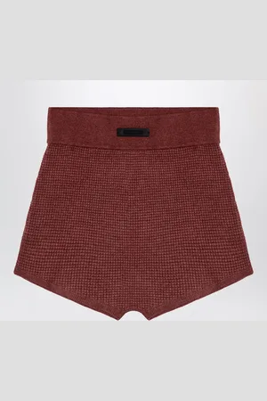 FEAR OF GOD Burgundy Honeycomb Short