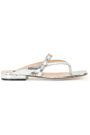 Sergio Rossi Crystal Flat Sandals