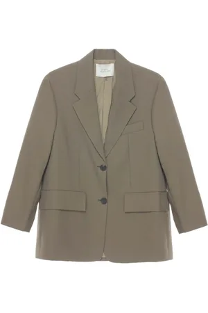 STUDIO NICHOLSON Wool Single Breasted Blazer Jacket