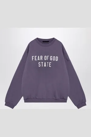 FEAR OF GOD Lavender Coloured Sweatshirt With Embroidered Logo