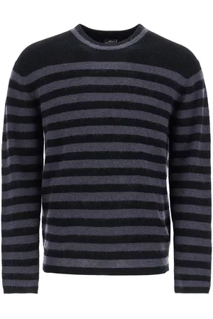 Paul Smith Striped Wool And Mohair Blend Pullover