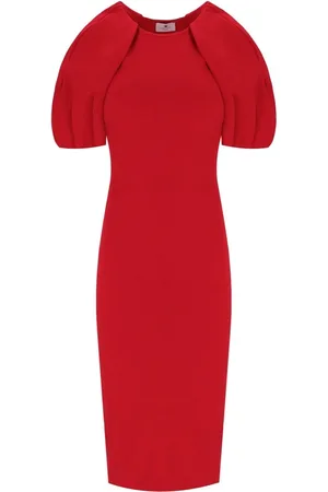 Elisabetta Franchi Passion Knitted Midi Dress
