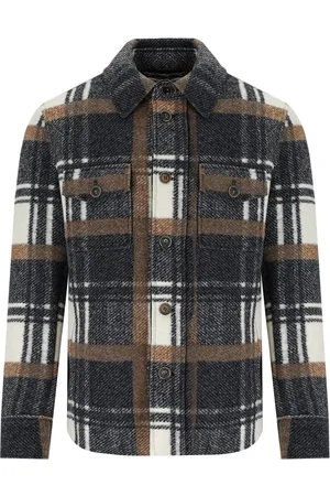 BOB der Bär Percy Check Brown Shirt Jacket