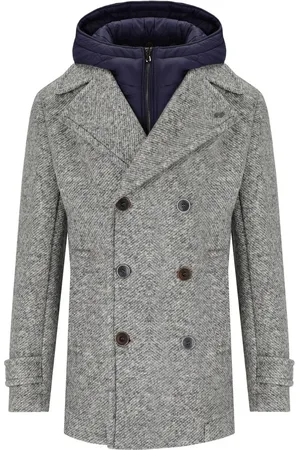 BOB der Bär Iver Melange Double Breasted Coat