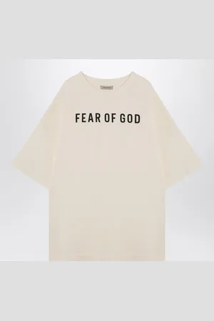 FEAR OF GOD Cream Coloured T Shirt With Logo