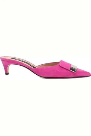 Sergio Rossi Leather Mules
