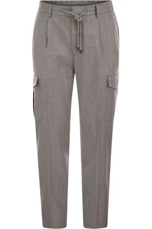 PESERICO SIGN Flannel Cargo Trousers