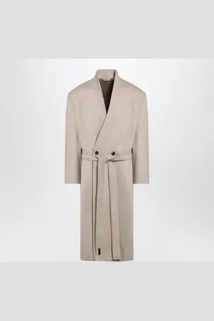 FEAR OF GOD Beige Mélange Double Breasted Coat