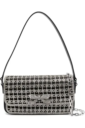 Self-Portrait Shoulder Bag With Rhinestones