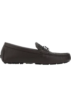 Fendi Leather Monogram Loafers