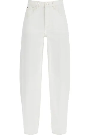 Frame High Waisted Barrel Jeans For