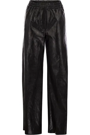 Max Mara Plutone Coated Fabric Wide Trousers