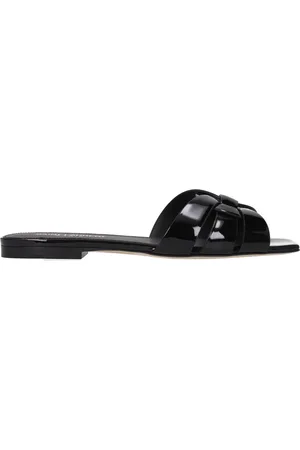 Saint Laurent Slippers and Hooves Women Paint Black
