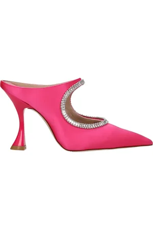 Stuart Weitzman Sandals Women Satin Pink/Magenta